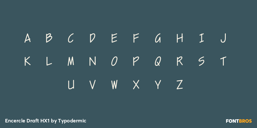 Encercle Draft HX1 Font Poster #2