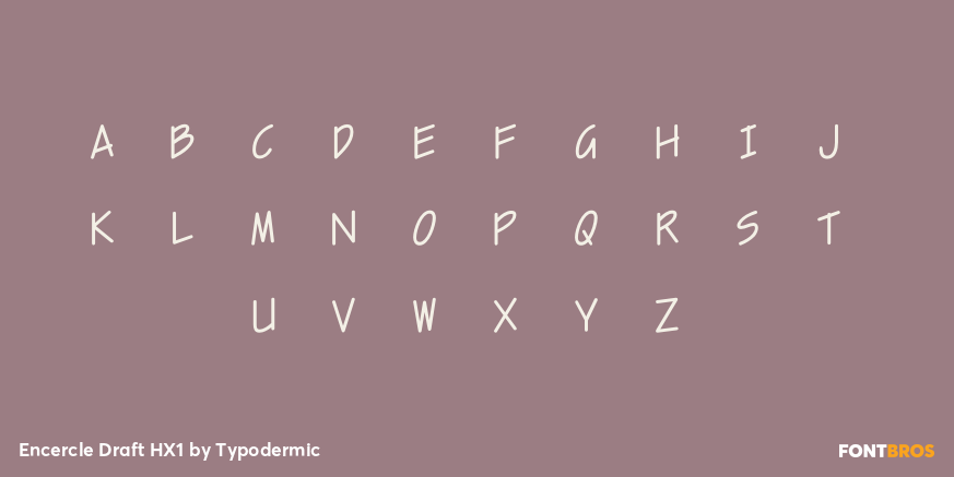 Encercle Draft HX1 Font Poster #3