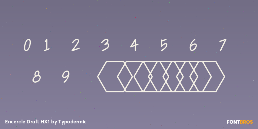 Encercle Draft HX1 Font Poster #4
