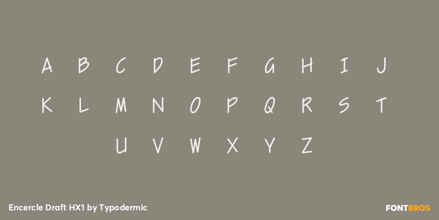 Encercle Draft HX1 Font Poster #1