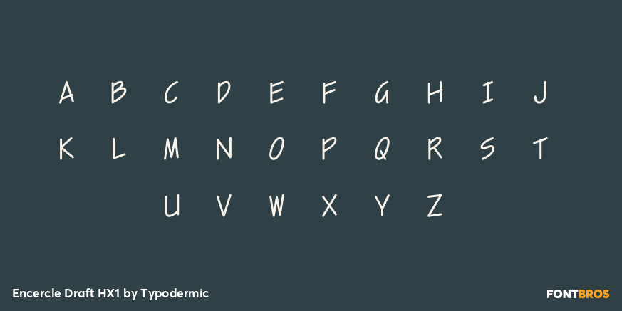 Encercle Draft HX1 Font Poster #1