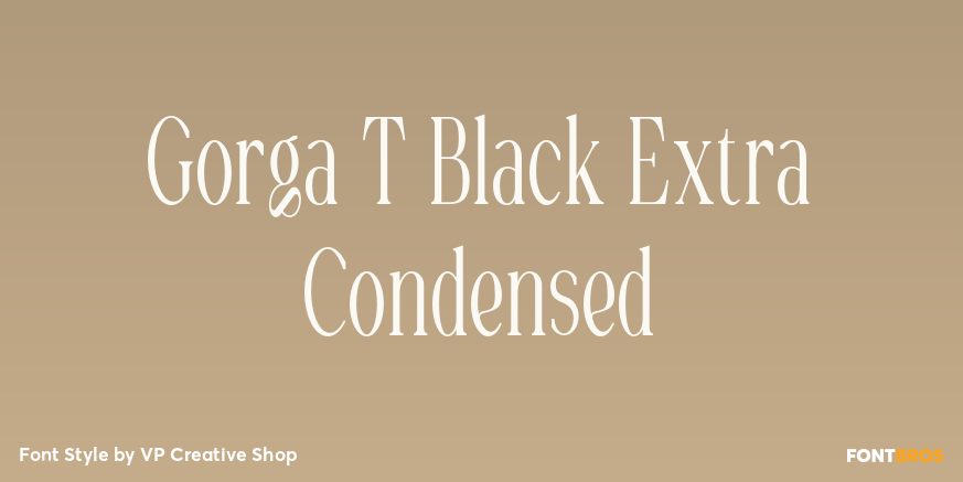 Gorga T Black Extra Condensed Poster