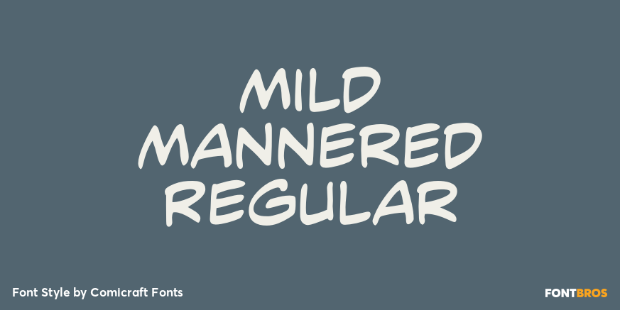 Mild Mannered Regular Font Poster #1