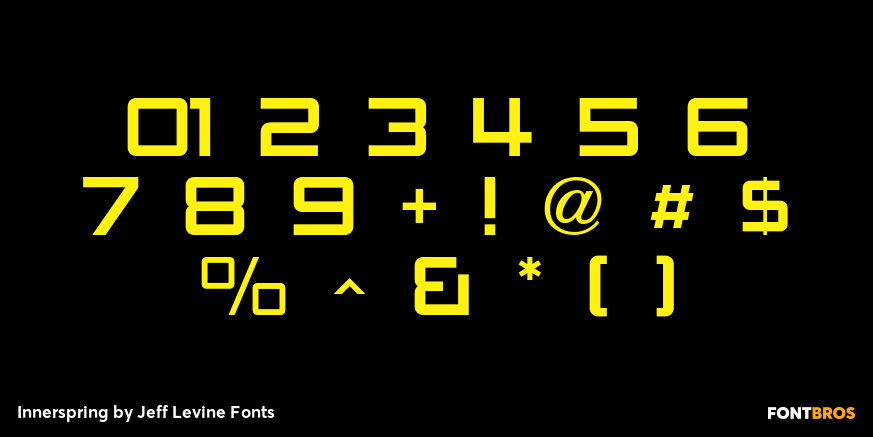 Innerspring Font Poster #4