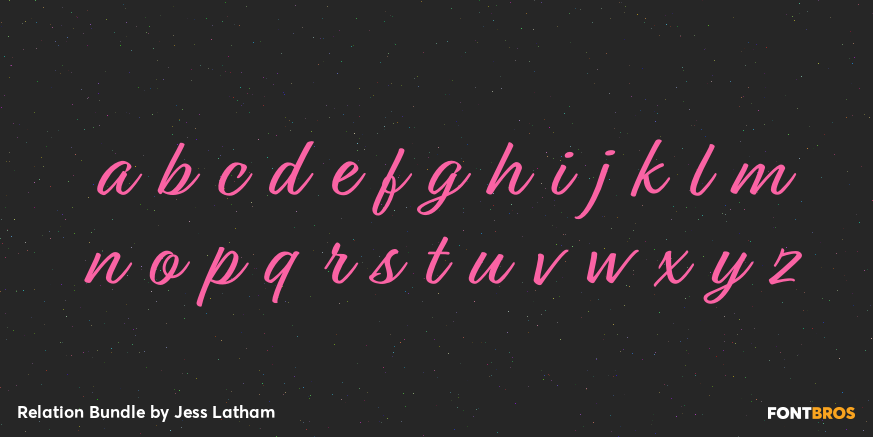 Relation Bundle Font Poster #3