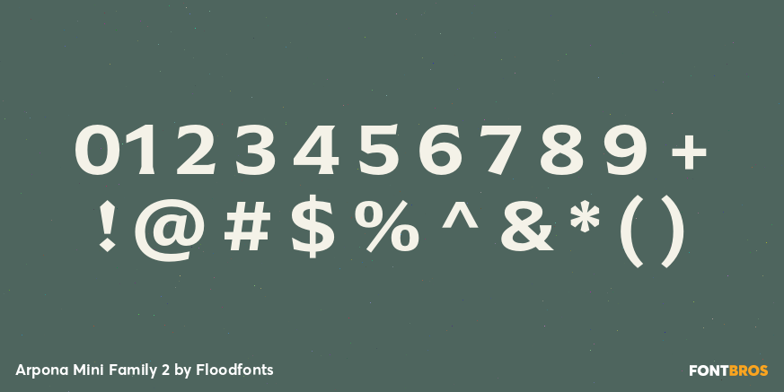 Arpona Mini Family 2 Font Poster #1
