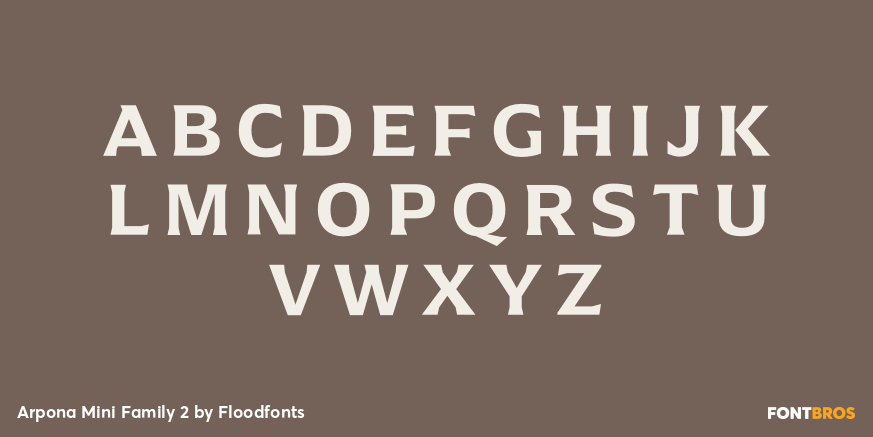 Arpona Mini Family 2 Font Poster #1