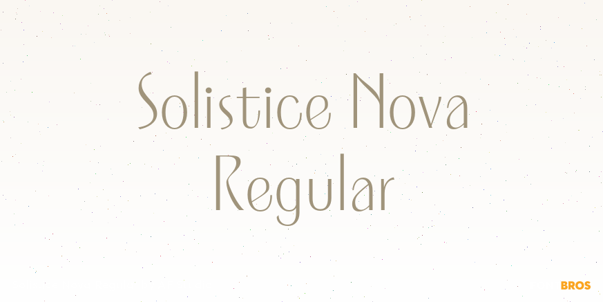 Solistice Nova Regular Poster