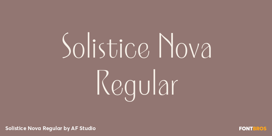 Solistice Nova Regular Poster