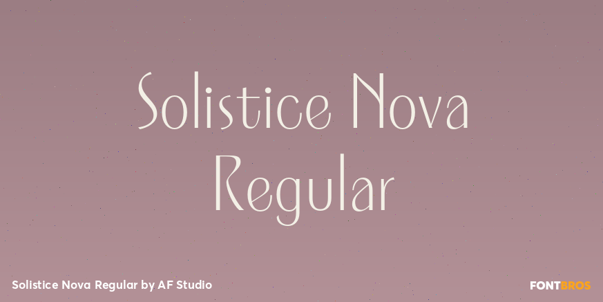 Solistice Nova Regular Poster