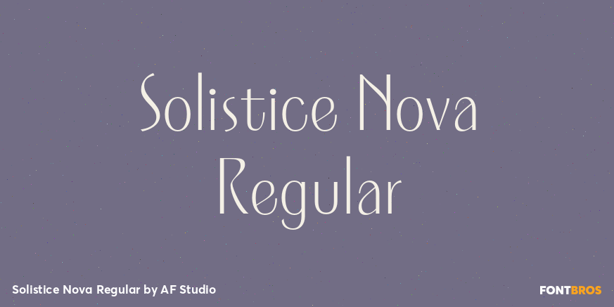 Solistice Nova Regular Poster