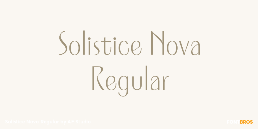 Solistice Nova Regular Poster