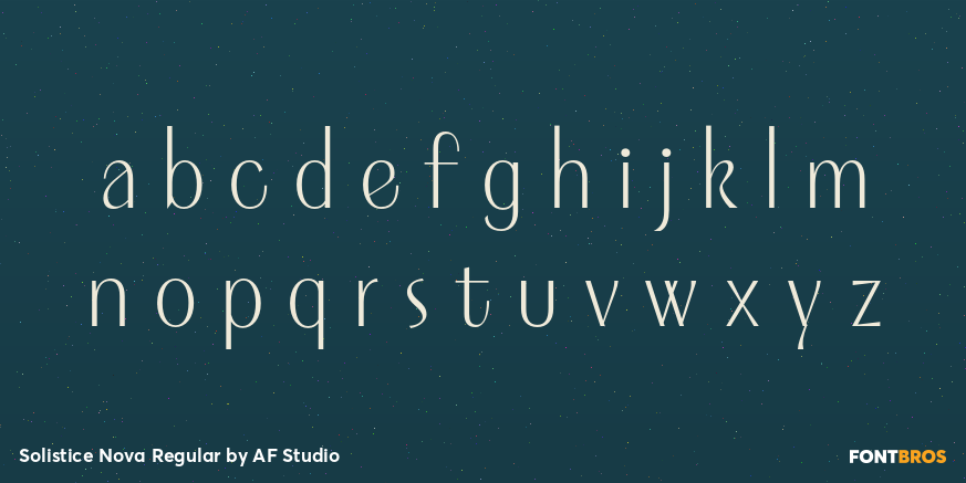 Solistice Nova Regular Font Poster #3