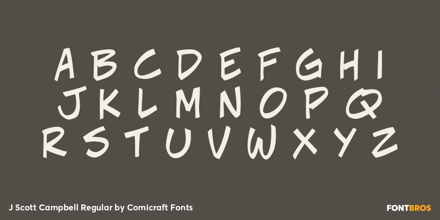 J Scott Campbell Regular Font Poster #2