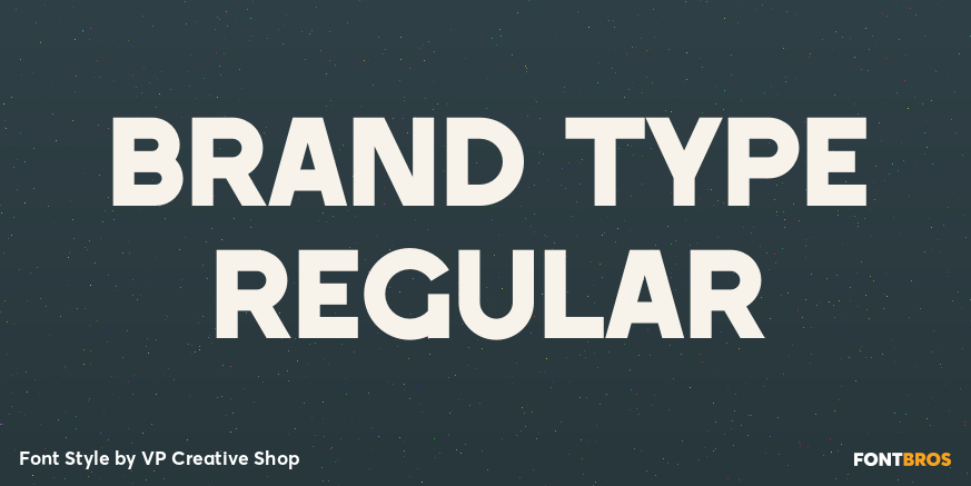 Brand Type Regular Font Poster #1