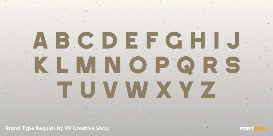 Brand Type Regular Font Poster #2