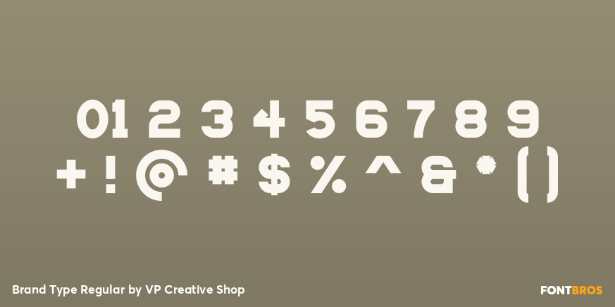 Brand Type Regular Font Poster #4