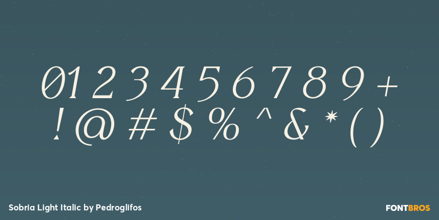 Sobria Light Italic Font Poster #4