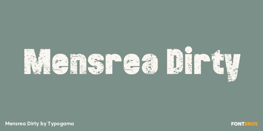 Mensrea Dirty Poster