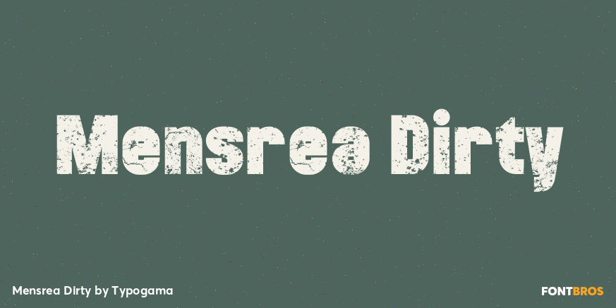 Mensrea Dirty Poster