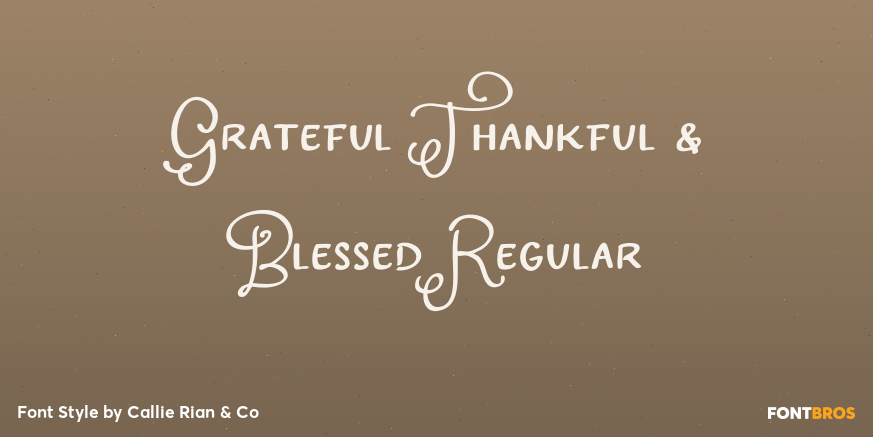Grateful Thankful & Blessed Regular Poster