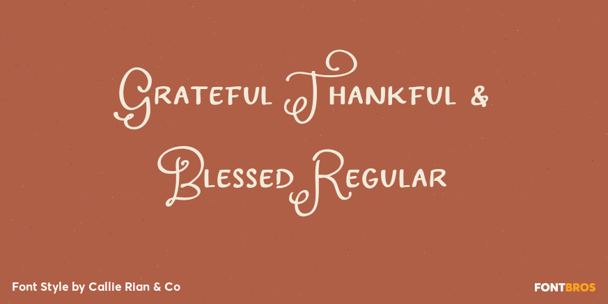 Grateful Thankful & Blessed Regular Poster
