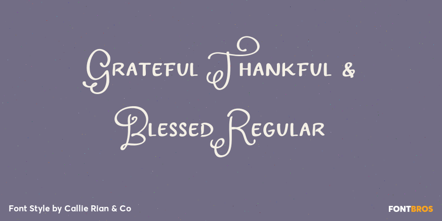 Grateful Thankful & Blessed Regular Poster