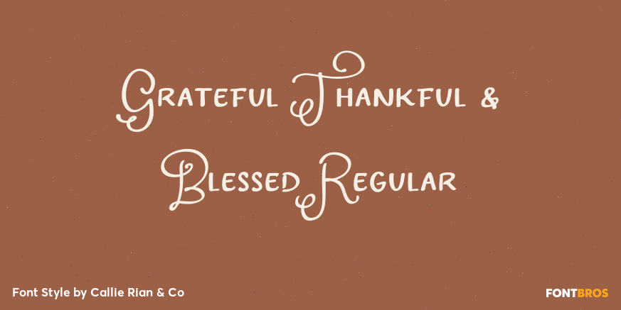 Grateful Thankful & Blessed Regular Poster