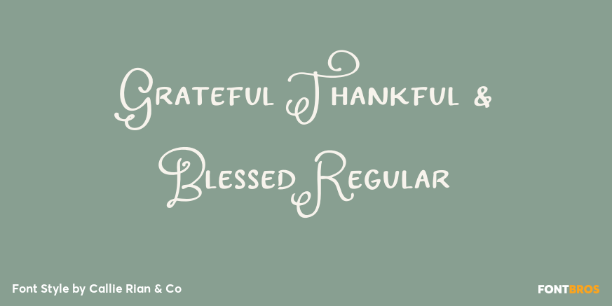 Grateful Thankful & Blessed Regular Poster