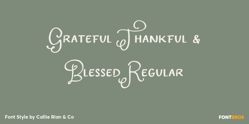 Grateful Thankful & Blessed Regular Poster