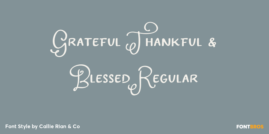 Grateful Thankful & Blessed Regular Poster