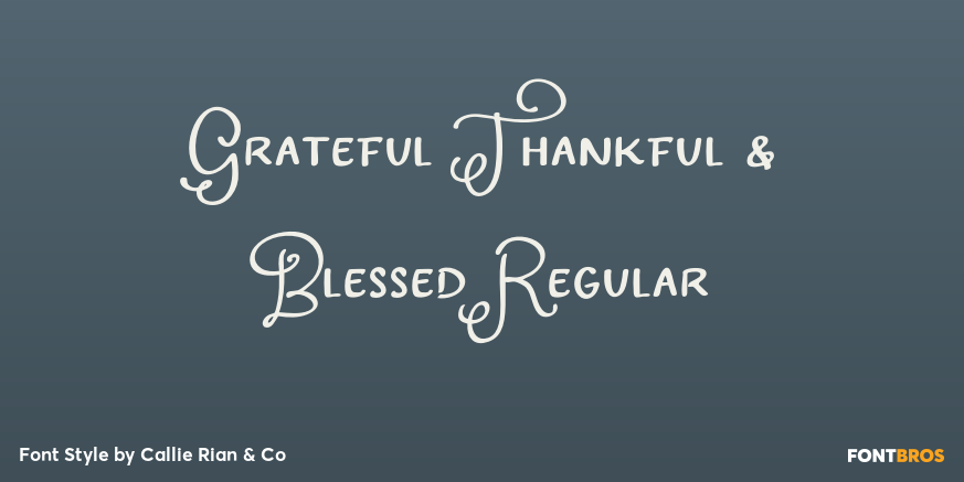 Grateful Thankful & Blessed Regular Poster