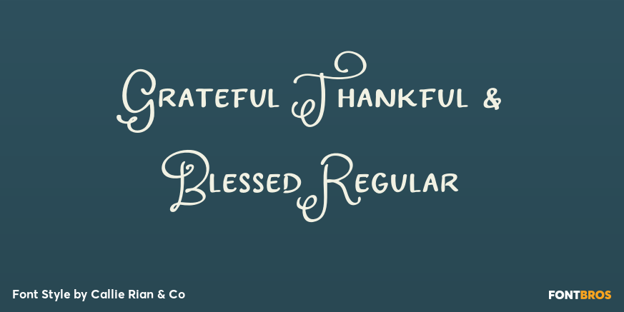 Grateful Thankful & Blessed Regular Poster