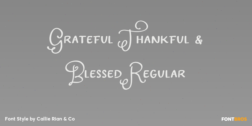 Grateful Thankful & Blessed Regular Poster