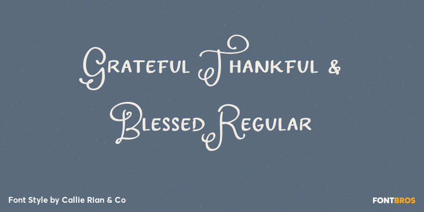 Grateful Thankful & Blessed Regular Poster