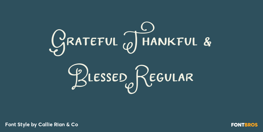 Grateful Thankful & Blessed Regular Poster