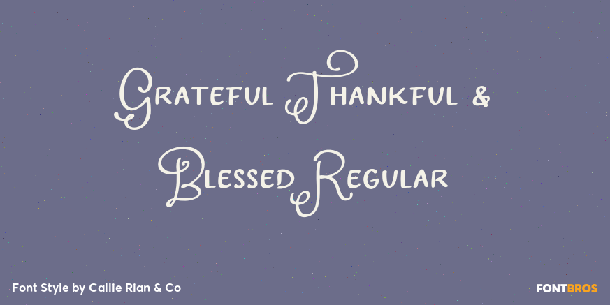 Grateful Thankful & Blessed Regular Poster