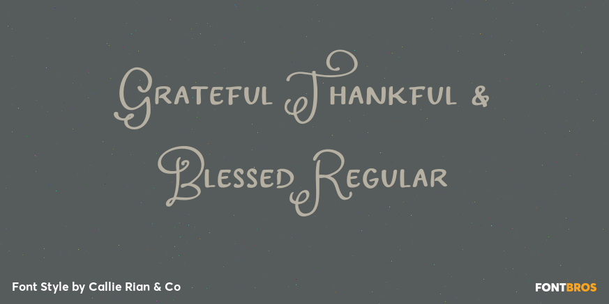 Grateful Thankful & Blessed Regular Poster