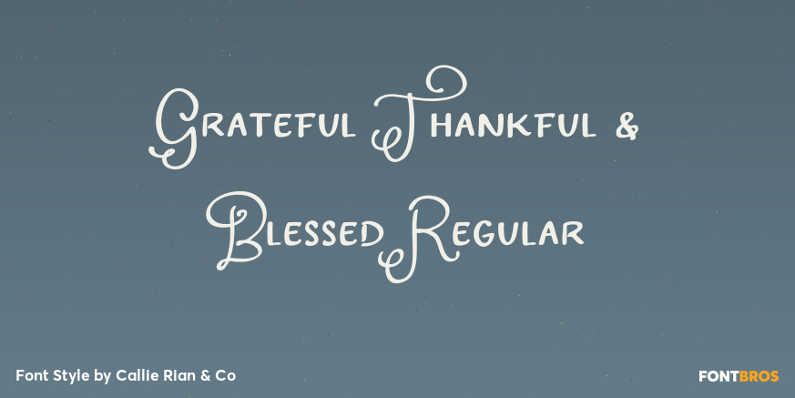 Grateful Thankful & Blessed Regular Poster