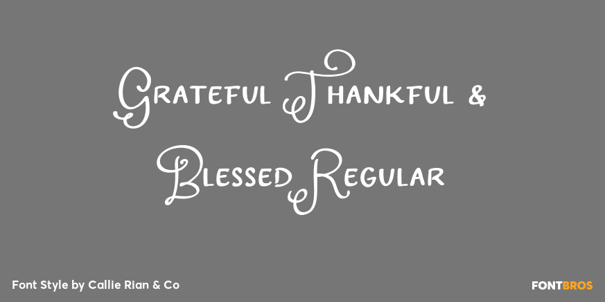 Grateful Thankful & Blessed Regular Poster