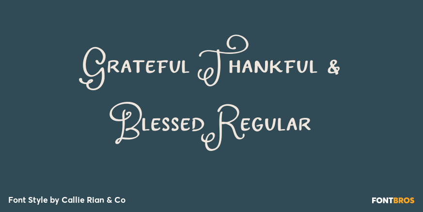 Grateful Thankful & Blessed Regular Poster