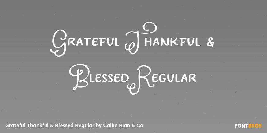 Grateful Thankful & Blessed Regular Poster