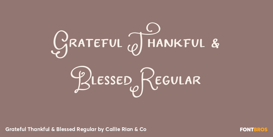 Grateful Thankful & Blessed Regular Poster