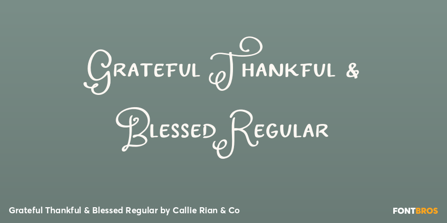 Grateful Thankful & Blessed Regular Poster