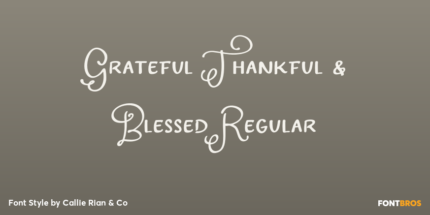 Grateful Thankful & Blessed Regular Poster
