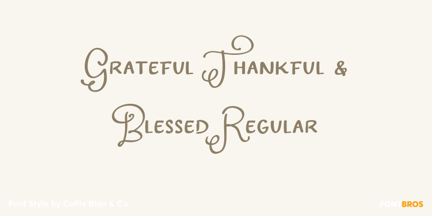 Grateful Thankful & Blessed Regular Poster