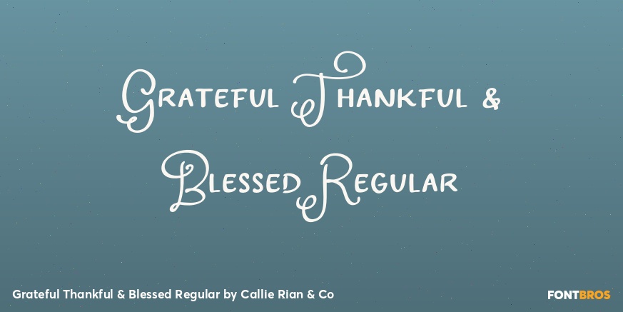 Grateful Thankful & Blessed Regular Poster