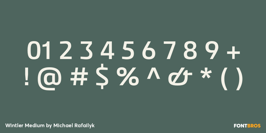 Wintler Medium Font Poster #1