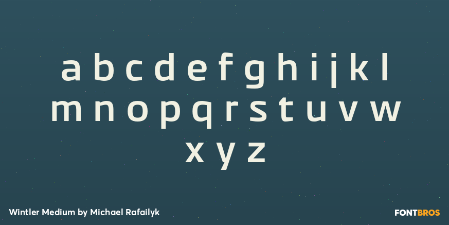 Wintler Medium Font Poster #1