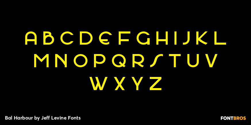 Bal Harbour Font Poster #3